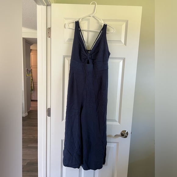 Blue linen romper XL women’s - Picture 2 of 5